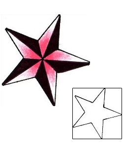 Nautical Star Tattoo Astronomy tattoo | MAF-00352