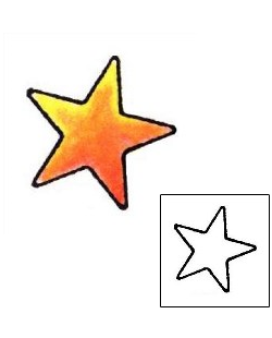 Star Tattoo Astronomy tattoo | MAF-00366
