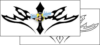 Cross Tattoo for-women-lower-back-tattoos-mikie-banks-mbf-00054