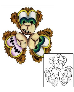 Monkey Tattoo Animal tattoo | MBF-00087