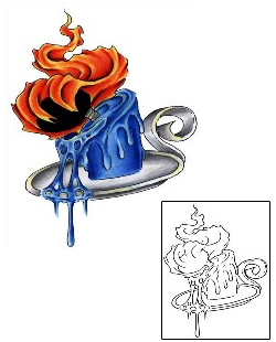 Candle Tattoo Miscellaneous tattoo | MBF-00096