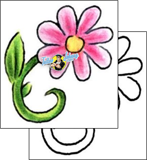 Flower Tattoo plant-life-flowers-tattoos-mikie-banks-mbf-00137