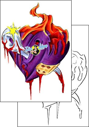 Heart Tattoo mbf-00149