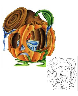 Pumpkin Tattoo Miscellaneous tattoo | MBF-00242