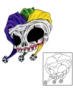 Joker - Jester Tattoo Horror tattoo | MBF-00255