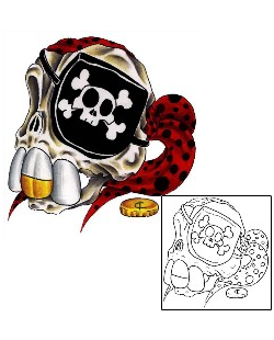 Crossbones Tattoo Miscellaneous tattoo | MBF-00257