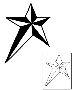 Nautical Star Tattoo Tattoo Styles tattoo | MBF-00516