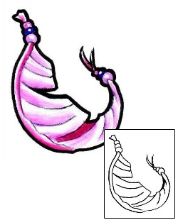 New School Tattoo Pink Feather Tattoo