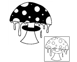 Mushroom Tattoo Miscellaneous tattoo | MBF-00857