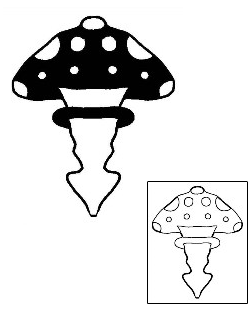 Mushroom Tattoo Miscellaneous tattoo | MBF-00858