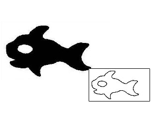 Fish Tattoo Marine Life tattoo | MBF-00892