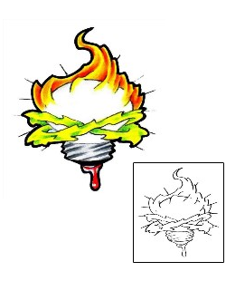 Picture of Sacred Light-bulb Tattoo