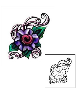 Flower Tattoo Plant Life tattoo | MCF-00004