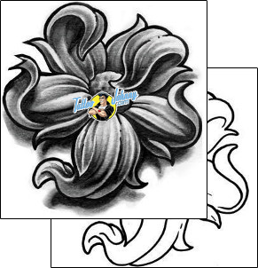 Flower Tattoo plant-life-flowers-tattoos-mike-cole-mcf-00036