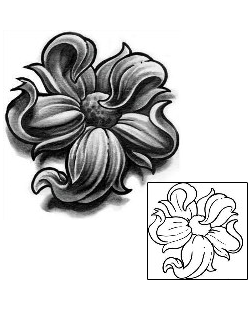 Flower Tattoo Plant Life tattoo | MCF-00036