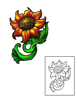Flower Tattoo Plant Life tattoo | MCF-00037