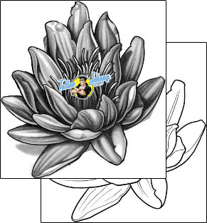Flower Tattoo plant-life-flowers-tattoos-mike-cole-mcf-00045