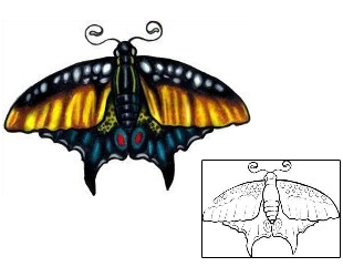 Moth Tattoo Insects tattoo | MCF-00050