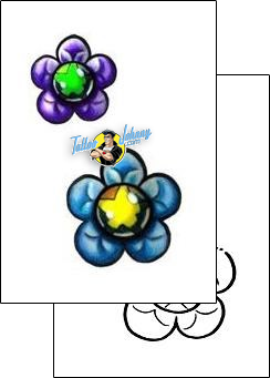 Flower Tattoo plant-life-flowers-tattoos-mike-cole-mcf-00078