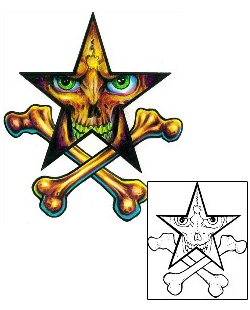 Crossbones Tattoo Astronomy tattoo | MFF-00026