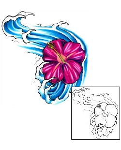 Hibiscus Tattoo Plant Life tattoo | MFF-00030