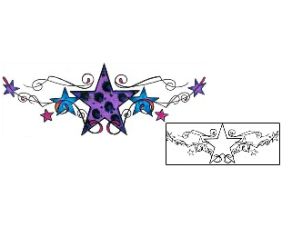 Star Tattoo Specific Body Parts tattoo | MFF-00036