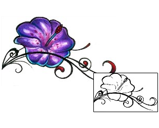 Hibiscus Tattoo Plant Life tattoo | MFF-00045