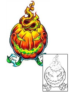 Pumpkin Tattoo Miscellaneous tattoo | MFF-00058