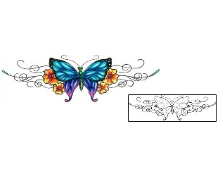 Butterfly Tattoo Specific Body Parts tattoo | MFF-00065