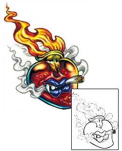 Sacred Heart Tattoo Religious & Spiritual tattoo | MFF-00078