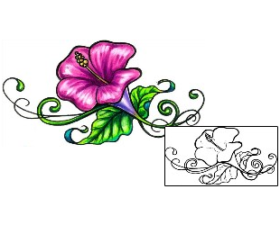 Hibiscus Tattoo Plant Life tattoo | MFF-00084