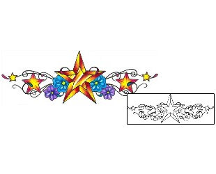 Celestial Tattoo Specific Body Parts tattoo | MFF-00090