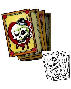 Card Tattoo Gambling tattoo | MGF-00039