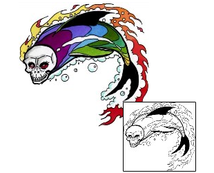 Picture of Skull Fish Tattoo
