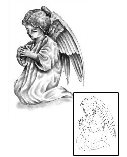 Angel Tattoo Religious & Spiritual tattoo | MIF-00009