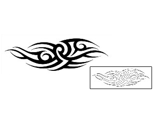 Tribal Tattoo Specific Body Parts tattoo | MIF-00035