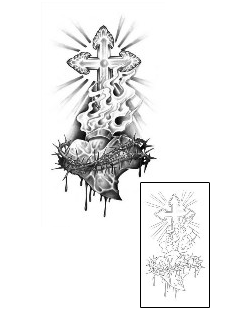 Fire – Flames Tattoo Religious & Spiritual tattoo | MIF-00047