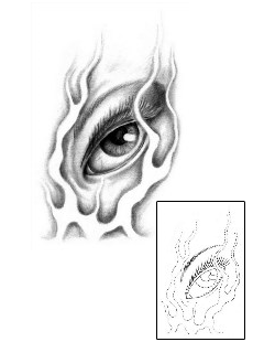 Eye Tattoo Miscellaneous tattoo | MIF-00056