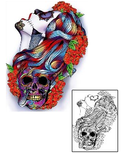 Day of the Dead Tattoo Ethnic tattoo | MKF-00013
