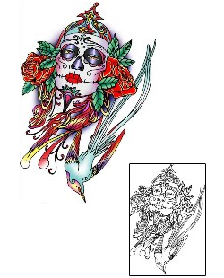 Day of the Dead Tattoo Ethnic tattoo | MKF-00016