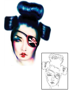 Picture of Miwa Geisha Tattoo