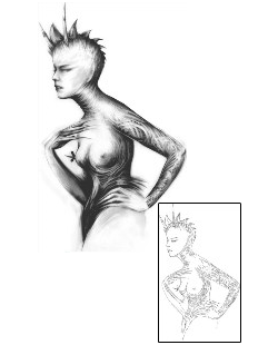 Woman Tattoo For Men tattoo | MKF-00067