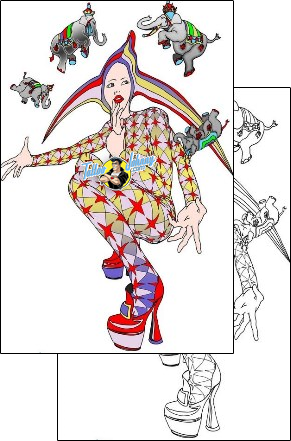Joker - Jester Tattoo fantasy-clown-tattoos-mark-day-mkf-00121