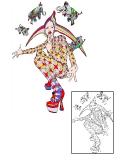 Joker - Jester Tattoo Mythology tattoo | MKF-00121