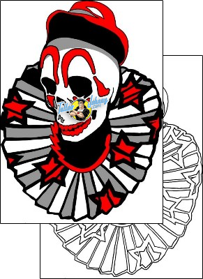 Clown Tattoo fantasy-clown-tattoos-mark-day-mkf-00125