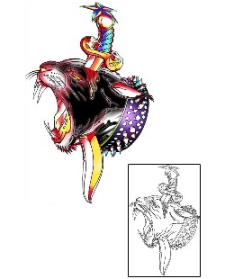 Dagger Tattoo Animal tattoo | MKF-00126