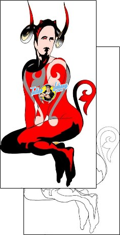 Devil - Demon Tattoo horror-evil-tattoos-mark-day-mkf-00129