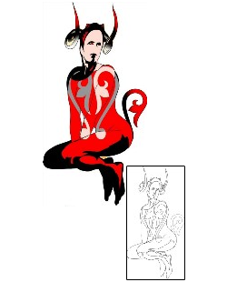 Devil - Demon Tattoo Horror tattoo | MKF-00129