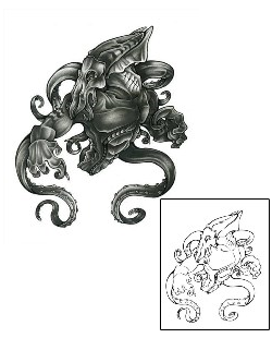 Octopus Tattoo Marine Life tattoo | MMF-00021