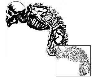 Skeleton Tattoo Horror tattoo | MNF-00068